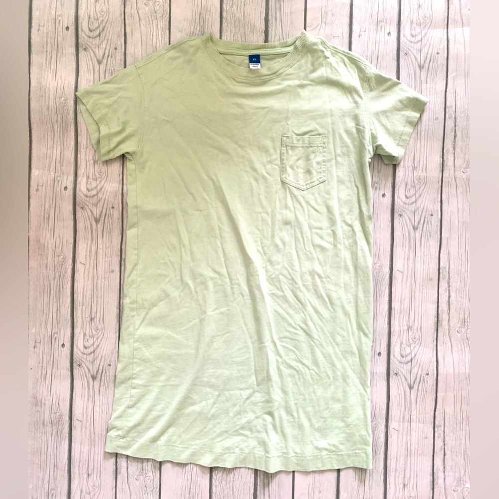 Old navy green t-shirt dress-extra small